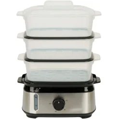 Petit Électroménager<Gifi Cuiseur vapeur 3x3L avec minuteur