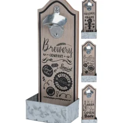 Vaisselle Et Accessoires De Table<Gifi Décapsuleur mural en bois inscription thème bistrot