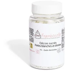 Préparation Culinaire<Gifi Décor sucré perle blanche et dorée Framboiselle