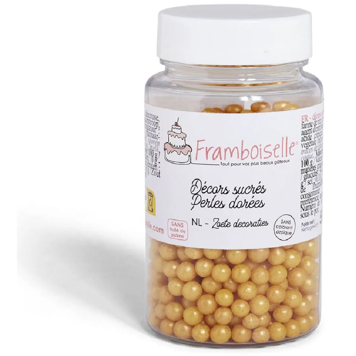 Préparation Culinaire<Gifi Décor sucré perles dorées Framboiselle 55g