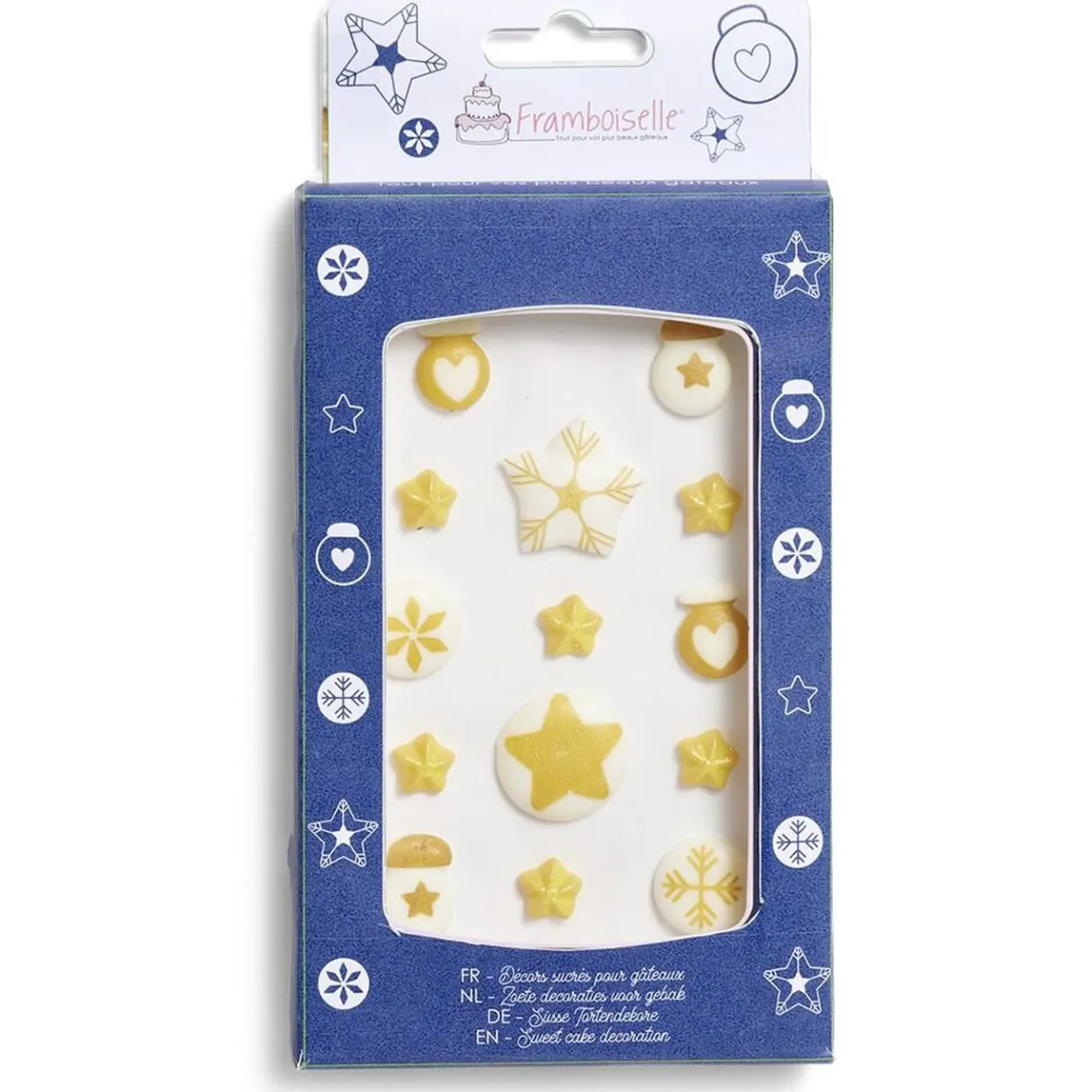 Préparation Culinaire<Gifi Décor sucré pour gâteau Noël doré Framboiselle 30g