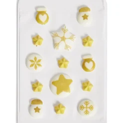 Préparation Culinaire<Gifi Décor sucré pour gâteau Noël doré Framboiselle 30g
