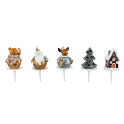 Cuisson<Gifi Décoration bûche de Noël x 5