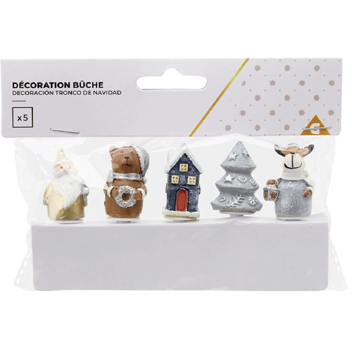 Cuisson<Gifi Décoration pour bûche de Noël x5