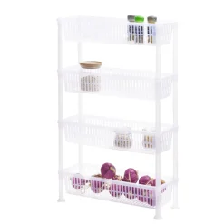Rangement De Cuisine<Gifi Desserte 4 niveaux plastique transparent 50x19,5xH82cm