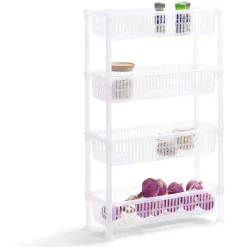 Rangement De Cuisine<Gifi Desserte 4 niveaux plastique transparent 50x19,5xH82cm