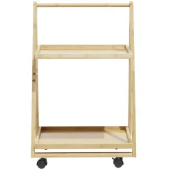 Rangement De Cuisine<Gifi Desserte à roulettes bambou 2 niveaux 50x38xH78cm