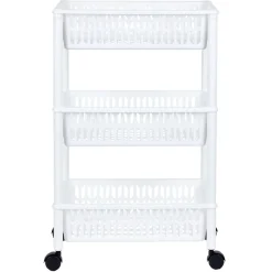 Rangement De Cuisine<Gifi Desserte de cuisine 3 niveaux panières blanches