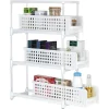 Rangement De Cuisine<Gifi Desserte de cuisine 3 tiroirs coulissants blanc