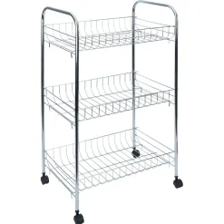 Rangement De Cuisine<Gifi Desserte en métal gris 3 niveaux - L.41xl.26,5xH.61,5cm