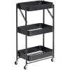 Gifi Desserte multi-usage pliable métal noir| Vaisselle Et Accessoires De Table