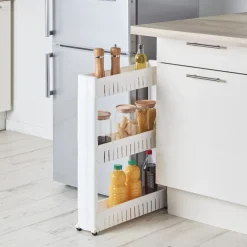 Rangement De Cuisine<Gifi Desserte resserre cuisine étroite sur roulettes 3 niveaux