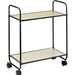 Rangement De Cuisine<Gifi Desserte style industriel sur roulettes naturel et noir