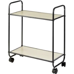 Rangement De Cuisine<Gifi Desserte style industriel sur roulettes naturel et noir