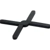 Gifi Dessous de plat extensible en silicone noir| Vaisselle Et Accessoires De Table