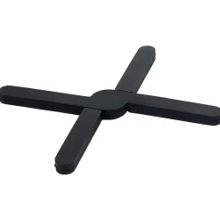 Gifi Dessous de plat extensible en silicone noir| Vaisselle Et Accessoires De Table