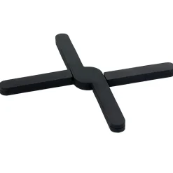 Gifi Dessous de plat extensible en silicone noir| Vaisselle Et Accessoires De Table