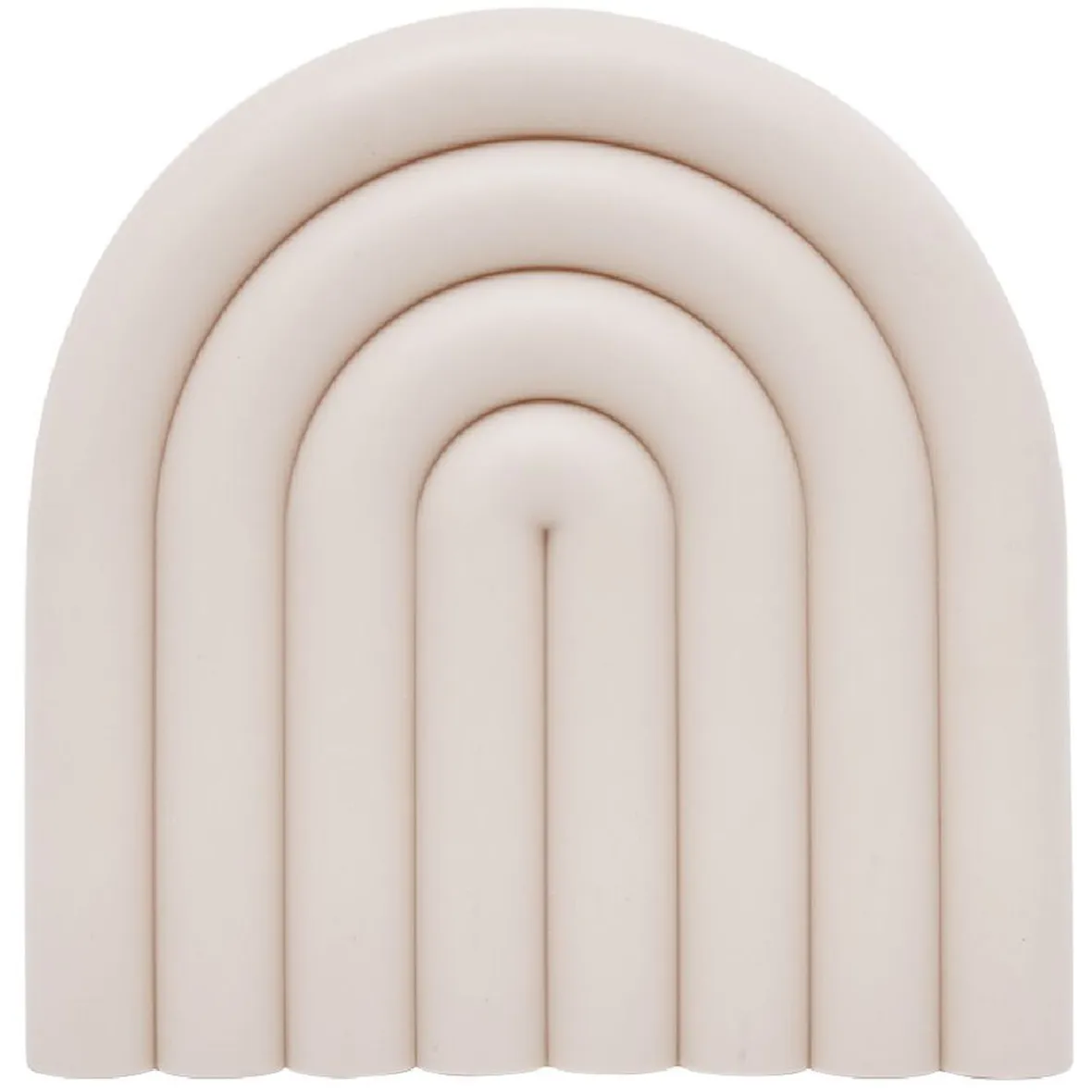Gifi Dessous de plat forme arc-en-ciel uni 15x15cm| Vaisselle Et Accessoires De Table