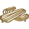 Gifi Dessous de plat forme cactus doré| Vaisselle Et Accessoires De Table