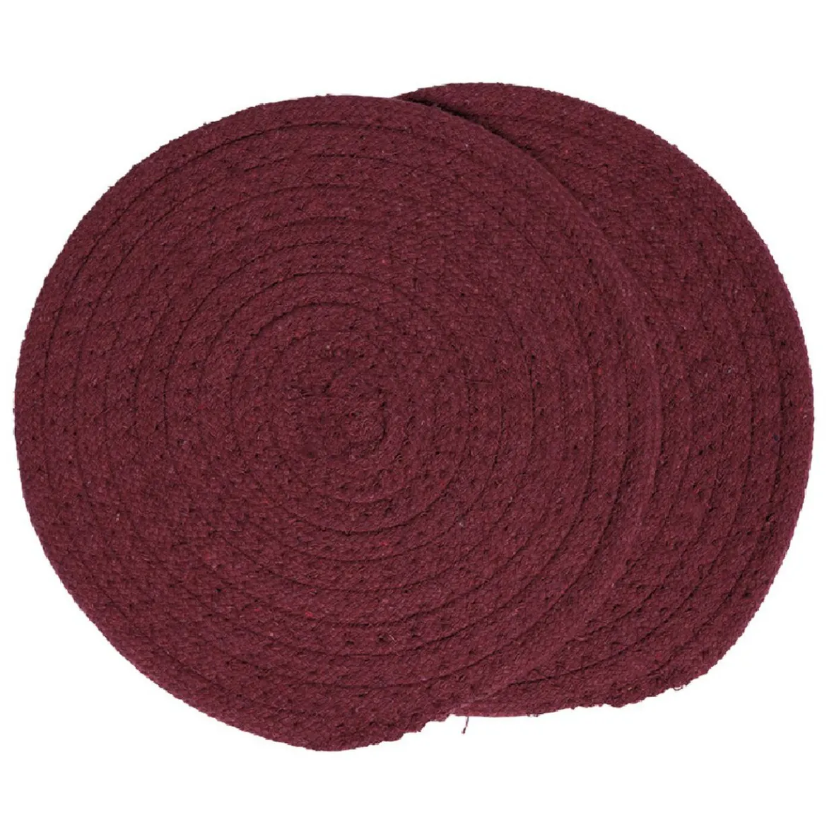 Gifi Dessous de plat rond coton rouge vert ou bleu x2| Vaisselle Et Accessoires De Table