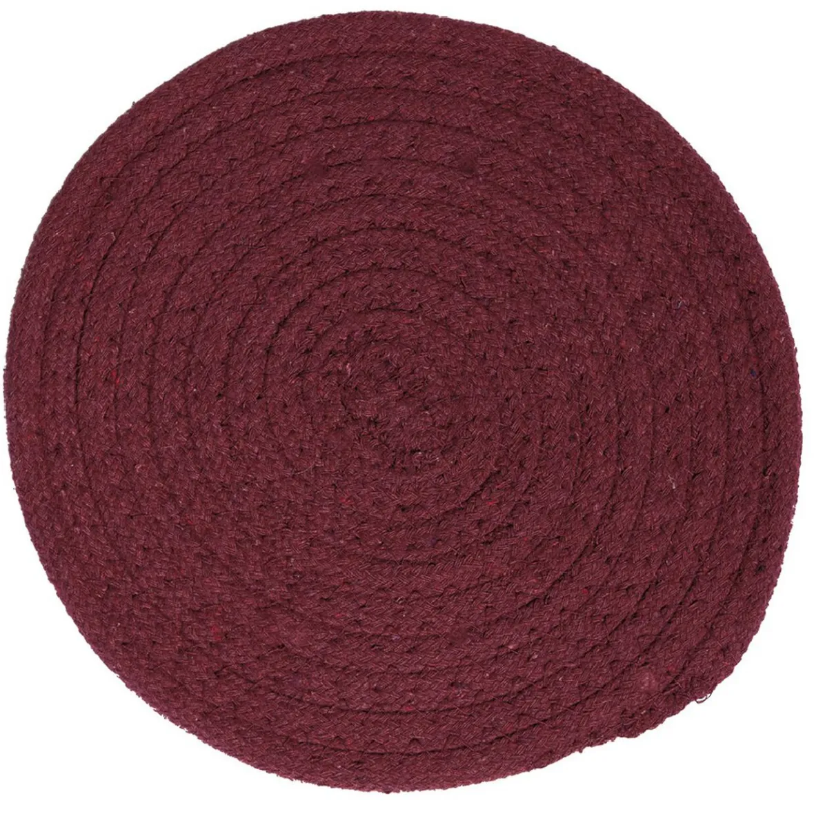 Gifi Dessous de plat rond coton rouge vert ou bleu x2| Vaisselle Et Accessoires De Table