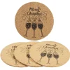 Gifi Dessous de verre liège design Noël inscription Merry Christmas x4| Vaisselle Et Accessoires De Table