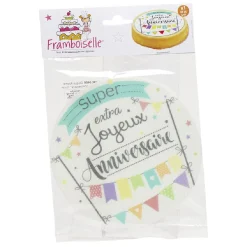Préparation Culinaire<Gifi Disque azyme motif joyeux anniversaire 20 g