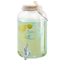 Vaisselle Et Accessoires De Table<Gifi Distributeur à boisson verre avec couvercle liège 3,8 L