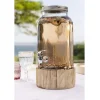 Vaisselle Et Accessoires De Table<Gifi Distributeur de boisson en verre et socle en bois