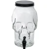 Gifi Distributeur de boisson tête de mort en verre 5L| Vaisselle Et Accessoires De Table