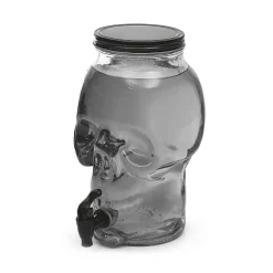 Gifi Distributeur de boisson tête de mort en verre 5L| Vaisselle Et Accessoires De Table
