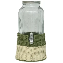 Gifi Distributeur de boisson verre 5,5L avec support - Ø22,5xH42,5cm| Vaisselle Et Accessoires De Table