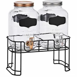 Vaisselle Et Accessoires De Table<Gifi Distributeur de boissons fontaine x2 avec support