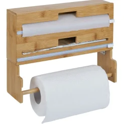 Conservation Alimentaire<Gifi Distributeur film alimentaire et essuie-tout bambou 33,5x10xH25cm