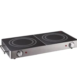 Petit Électroménager<Gifi Double plaque vitrocéramique noire et grise Cuisilux
