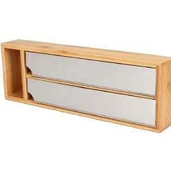Conservation Alimentaire<Gifi Dérouleur double en bambou avec porte-épice x1