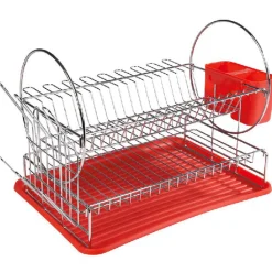 Rangement De Cuisine<Gifi Egouttoir à vaisselle rouge