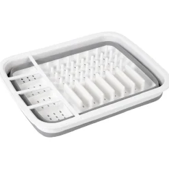 Rangement De Cuisine<Gifi Egouttoir à vaisselle rétractable blanc gris