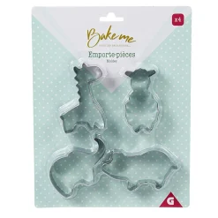 Cuisson<Gifi Emporte pièce forme animal inox argenté x4