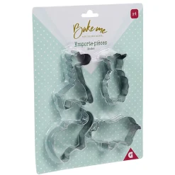 Cuisson<Gifi Emporte pièce forme animal inox argenté x4