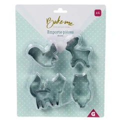 Cuisson<Gifi Emporte pièce forme animal inox argenté x4