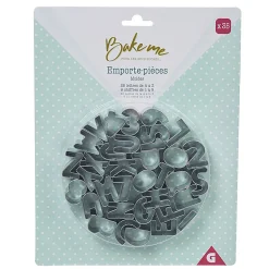 Cuisson<Gifi Emporte pièce forme lettre argenté x35