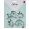 Cuisson<Gifi Emporte pièce forme Licorne Arc en ciel Couronne x4
