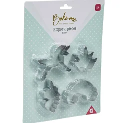 Cuisson<Gifi Emporte pièce forme Licorne Arc en ciel Couronne x4