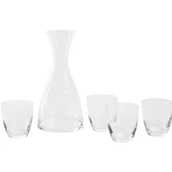 Gifi Ensemble carafe 1200 ml et 4 gobelets 300 ml| Vaisselle Et Accessoires De Table