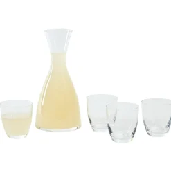 Gifi Ensemble carafe 1200 ml et 4 gobelets 300 ml| Vaisselle Et Accessoires De Table
