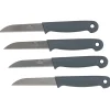 Préparation Culinaire<Gifi Eplucheur 4pcs en acier + plastique noir/blanc/gris/rouge