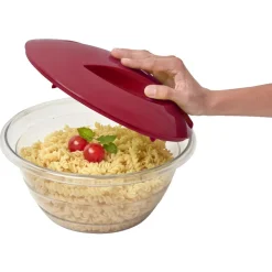 Préparation Culinaire<Gifi Essoreuse à salade 4 en 1 transparente et rouge