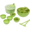 Préparation Culinaire<Gifi Essoreuse à salade avec couverts et saladier plastique vert