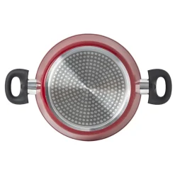 Cuisson<Gifi Faitout aluminium rouge ø 24 cm